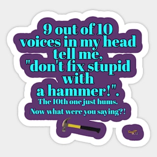 9 out of 10 voices! Sticker